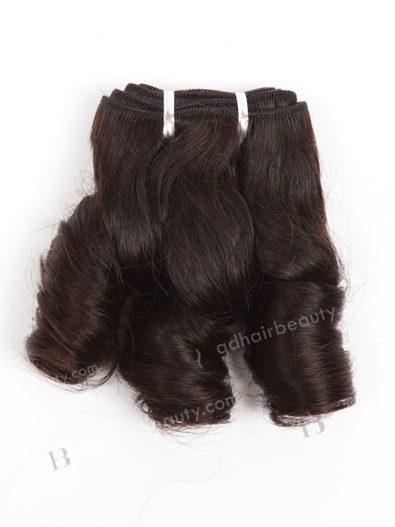 In Stock Indian Virgin Hair 8" Big Loose Curl Natural Color Machine Weft SM-153
